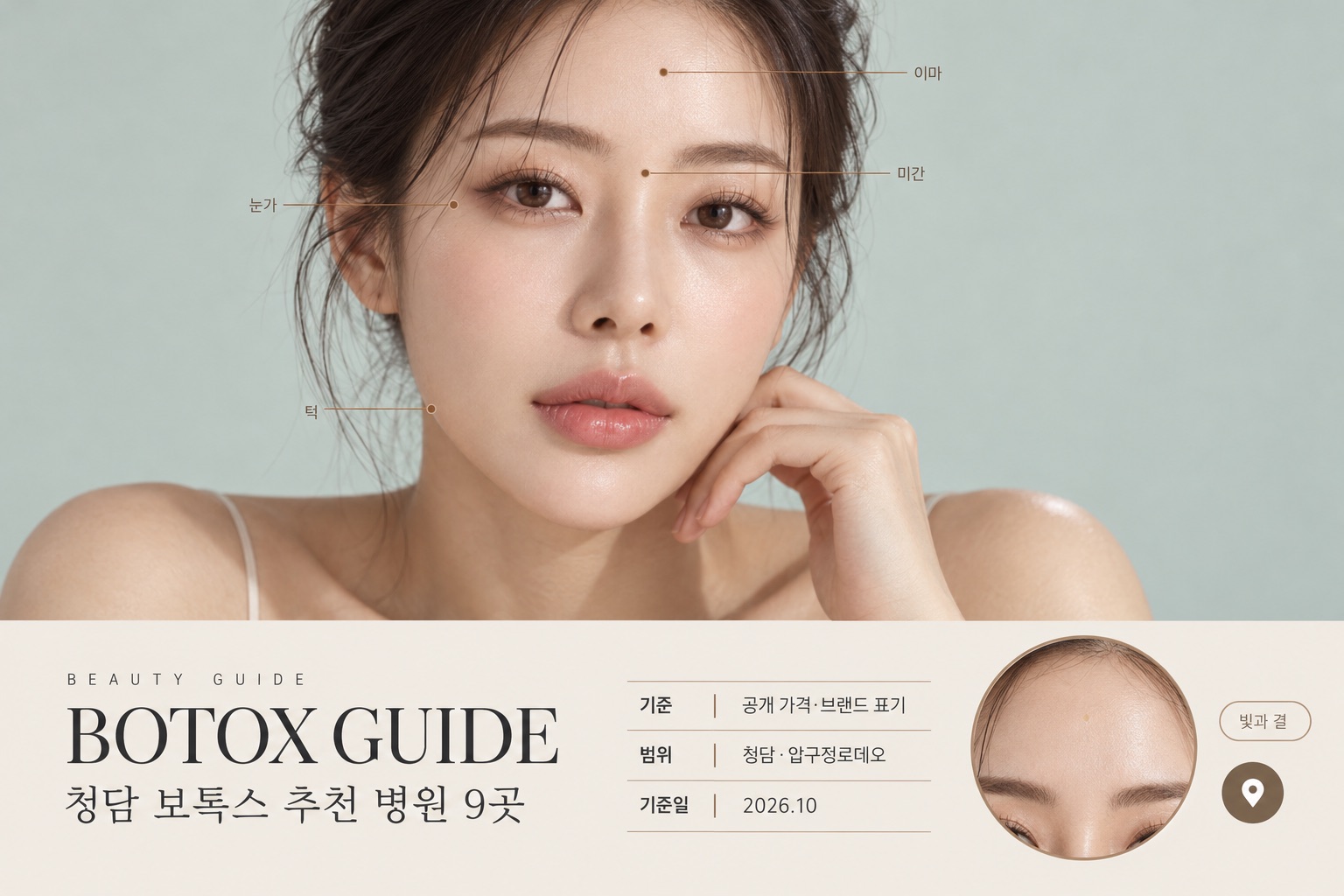Botox guide cover: Cheongdam, 9 clinics, October 2026