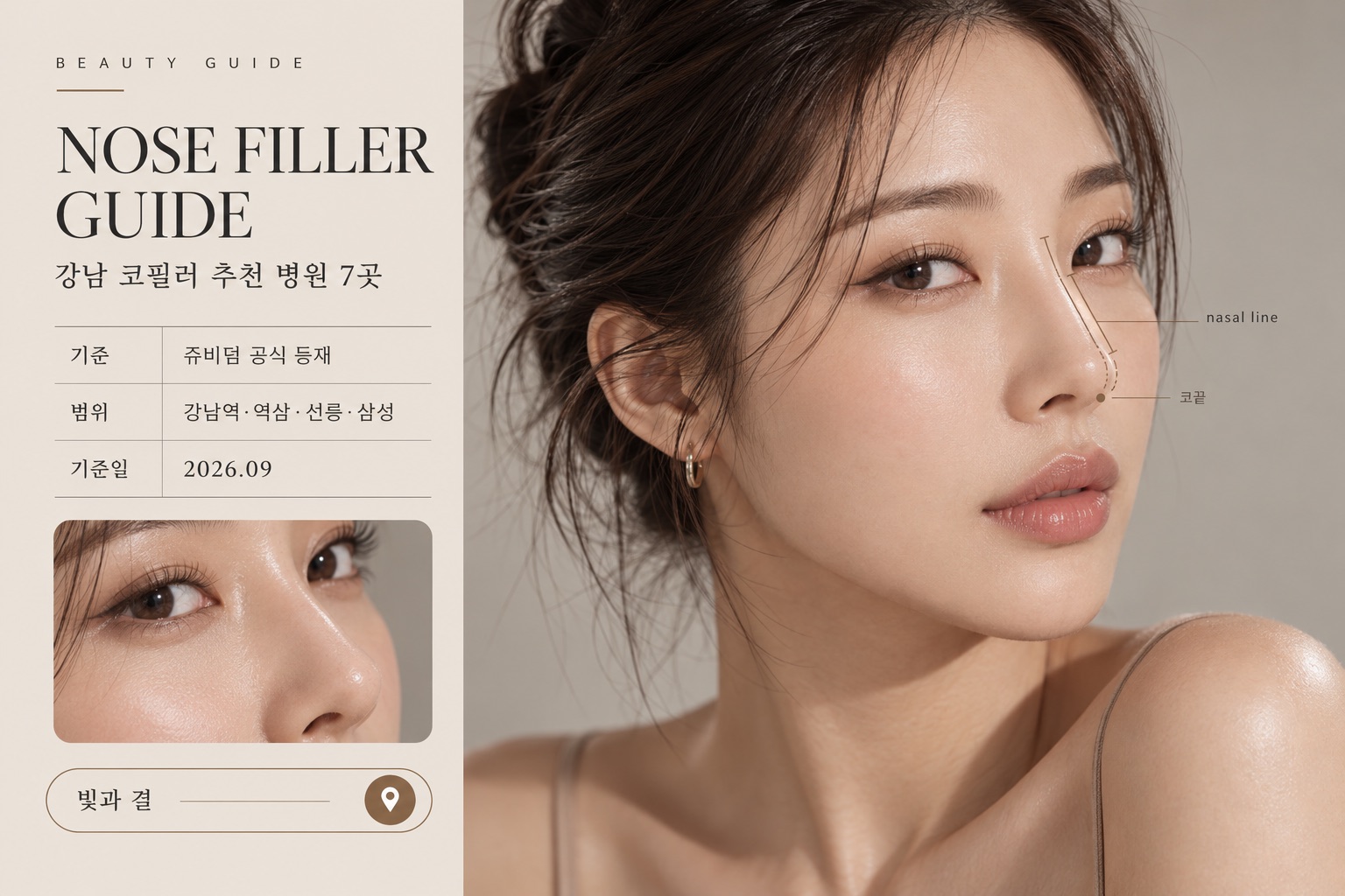 Nose filler guide cover: Gangnam, 7 clinics, September 2026